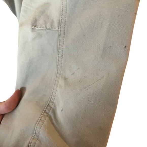 Vintage LL Bean Chore Jacket Mens Large Beige Lined Barn Field Coat Quality - Picture 4 of 11